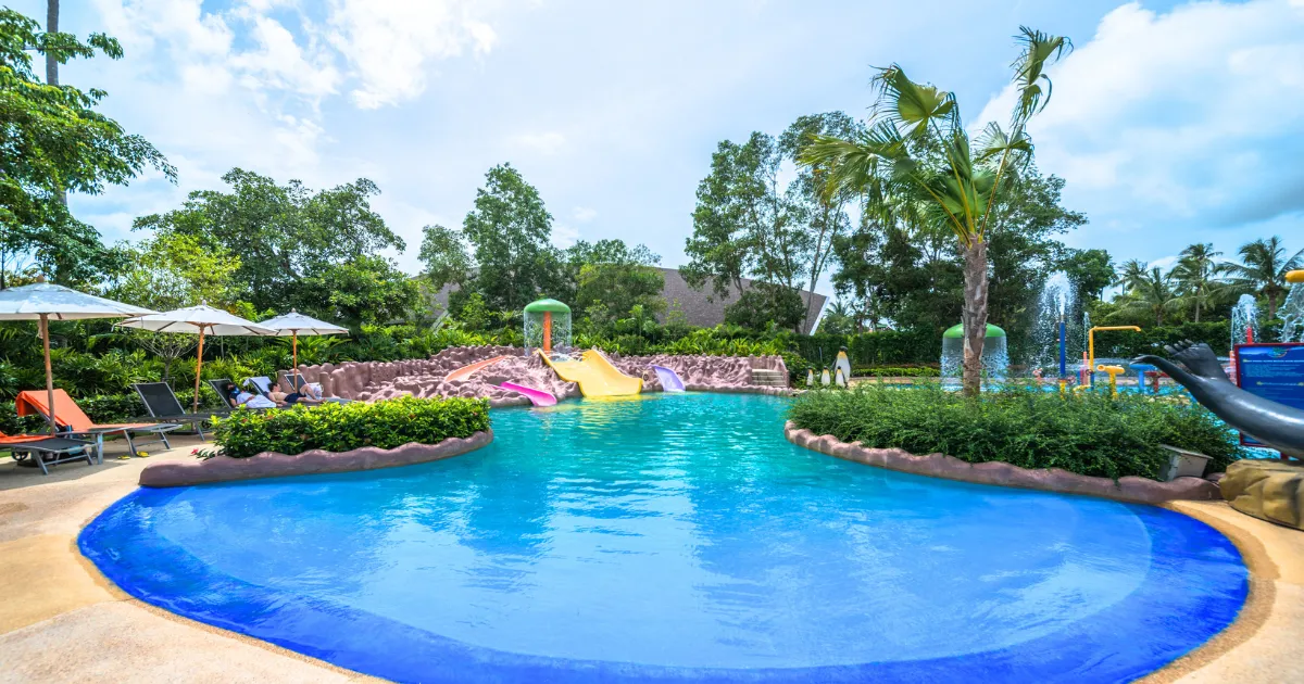 โซนสระน้ำสำหรับเด็กของ Splash Jungle Water Park Phuket